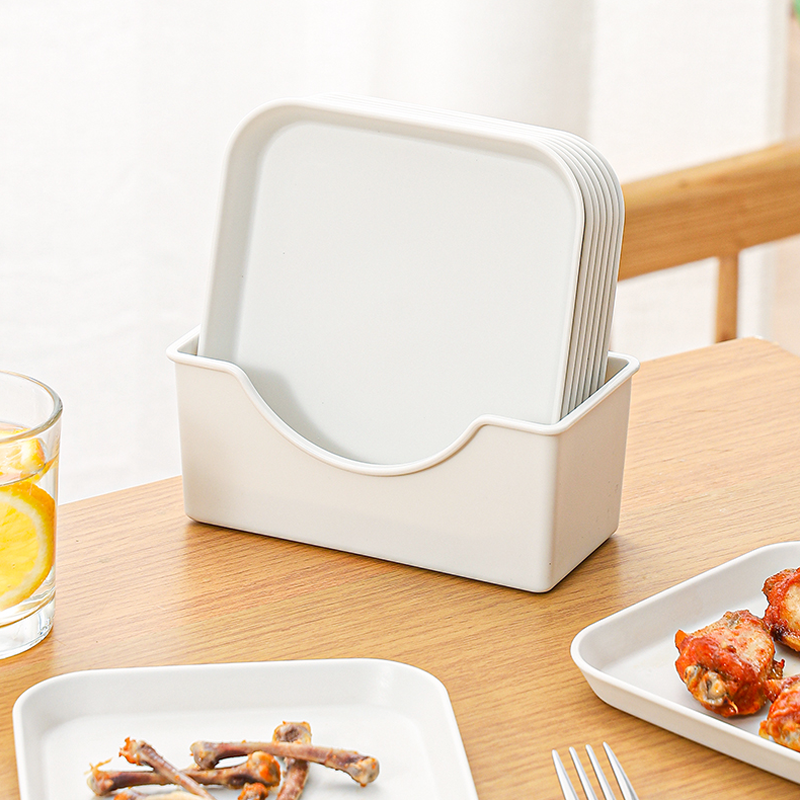 日本家用吐骨碟餐桌垃圾渣盘小吃碟子桌面零食盘水果盘子食品级