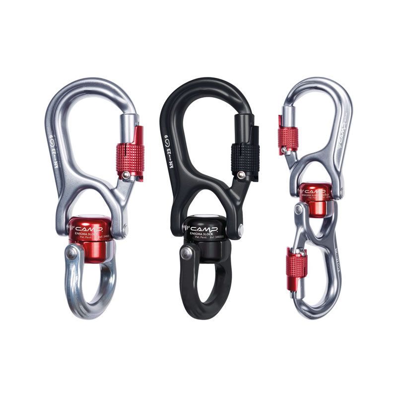 CAMP 3483 3498ENIGMA三段自动扣锁可拆卸分体式万向结旋转连接环