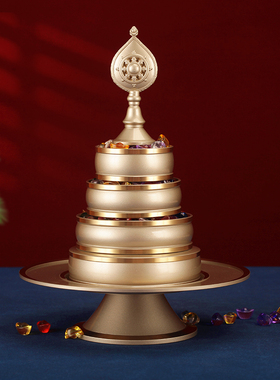 黄铜家用摆件镶边金白色