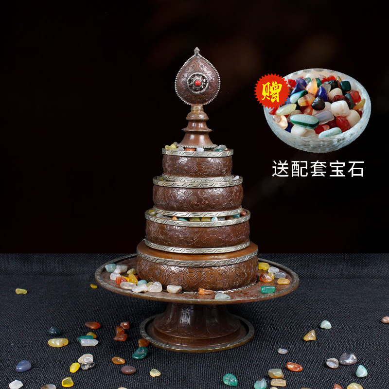 工艺全铜雕花曼茶罗藏传用品