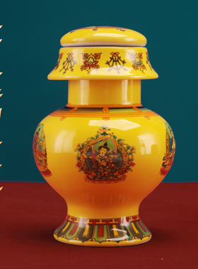 前家用摆件陶瓷文殊宝瓶