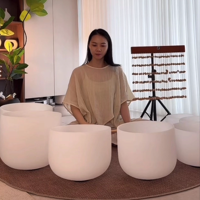 水晶钵颂钵瑜伽冥想音钵钵音碗