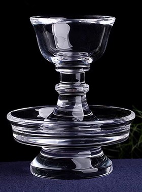 净体天然白水晶护法杯家用