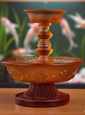 藏式古法琉璃供护法杯密宗法器