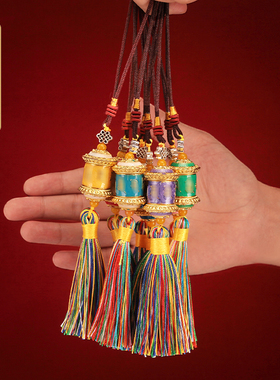 民族风饰品车挂迷你书包钥匙扣