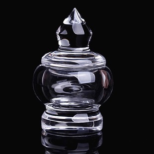 天然水晶舍利塔 手工制作佛塔装藏供舍利子瓶 嘎乌盒水晶塔小号