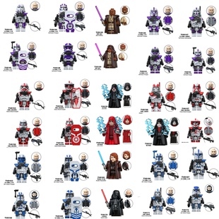 适用乐高星球大战达斯维达501克隆人士兵拼装积木人仔玩具TV6117