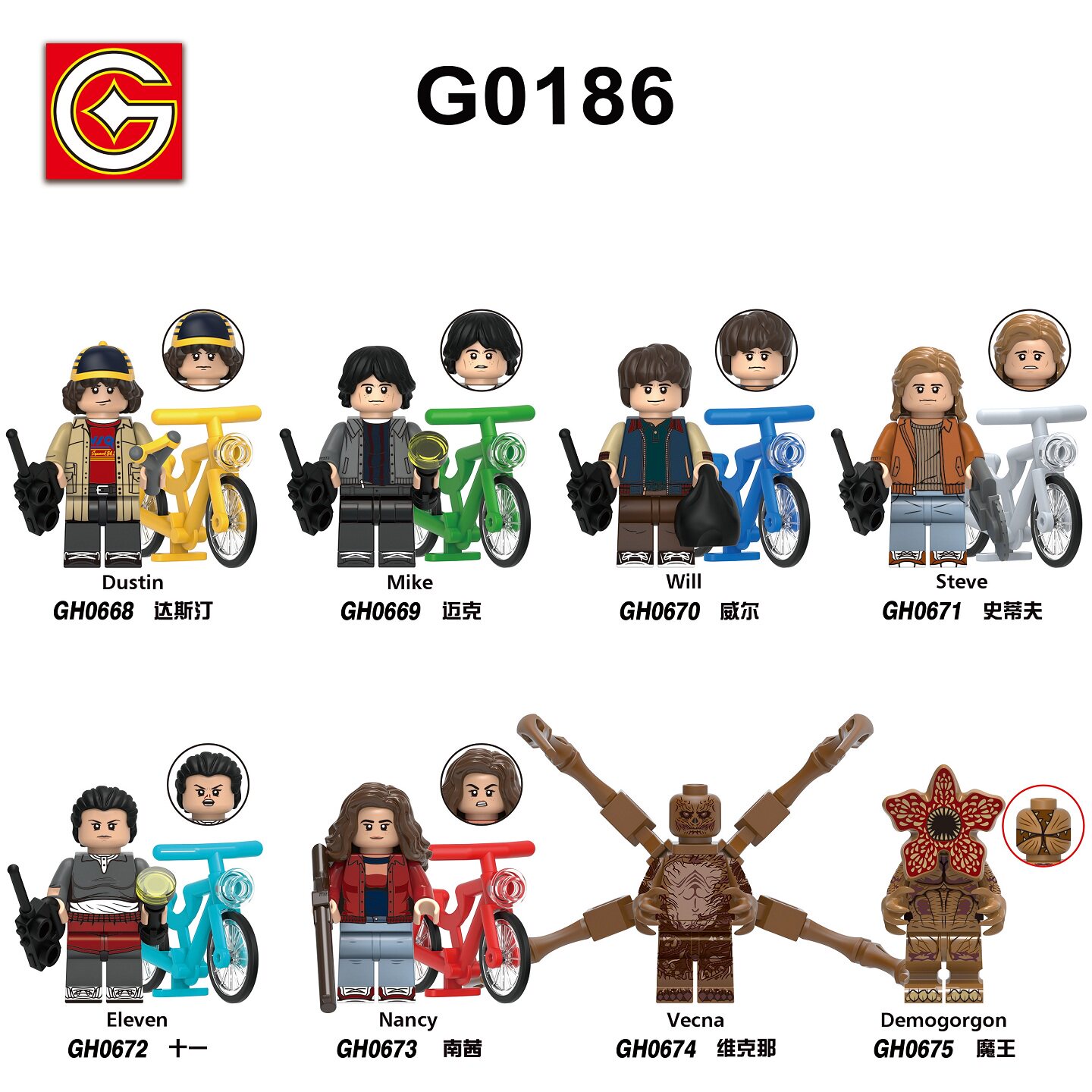 GO积木塑料5拼装人仔玩具模型MOC