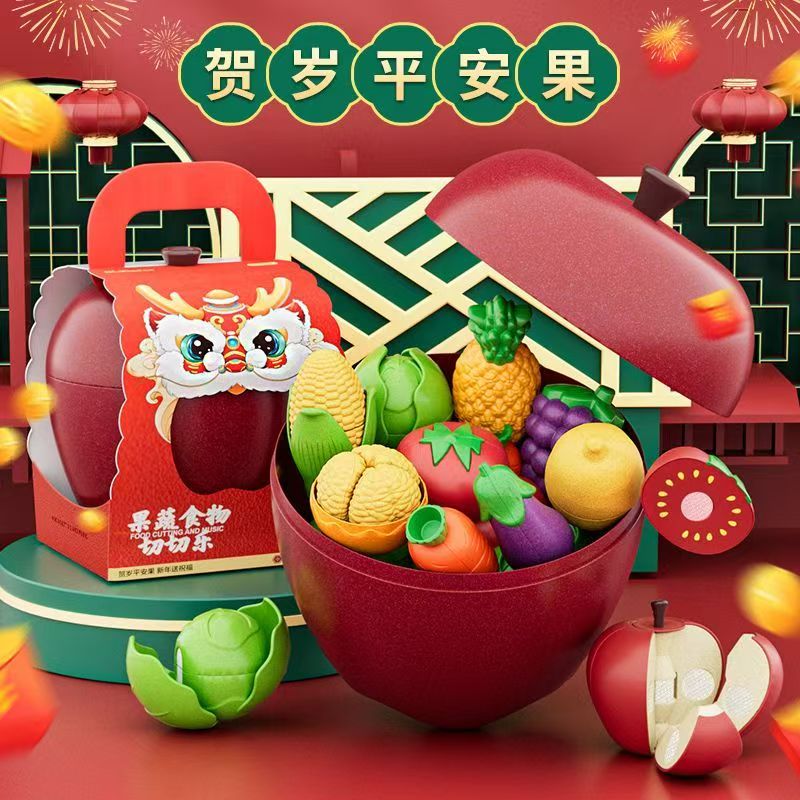 纽奇毛毡布切切乐儿童认知水果分