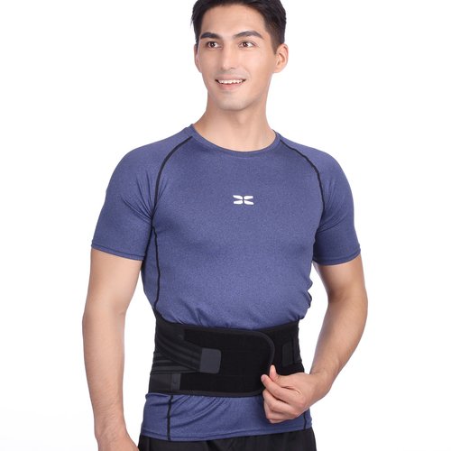 厂家弹力加压护腰带腰部固定带束缚支撑运动健身防护柔软贴合腰部