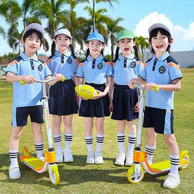 2025新款校服套装中小学生班服夏季幼儿园老师园服毕业服运动会