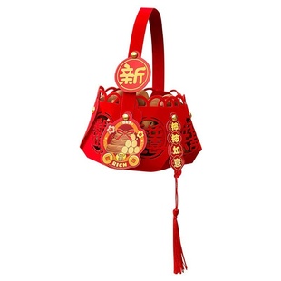 乔迁之喜装 手提篮摆件 饰品新家布置入伙搬家进宅大吉新居入宅仪式