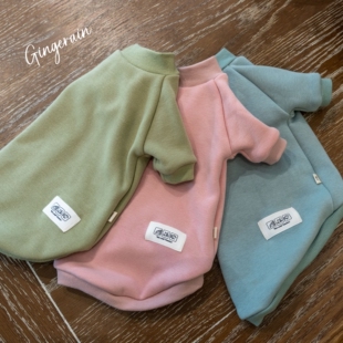 GINGERAIN 加绒保暖卫衣无毛猫德文猫衣服纯棉猫衣服多色卫衣