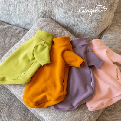 GINGERAIN 加厚300克重打底衫无毛猫德文猫衣服耐脏内衣