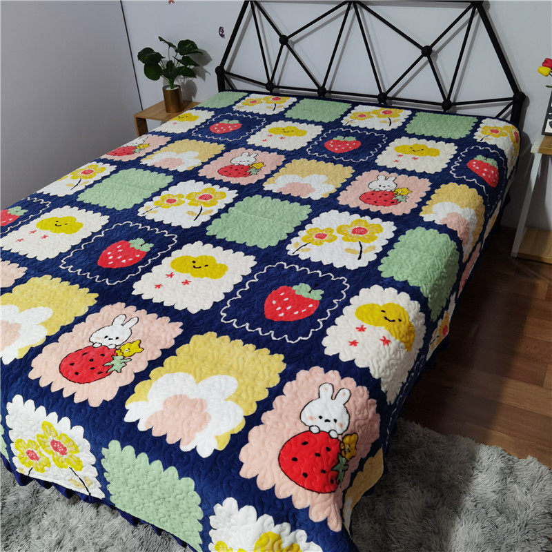 牛奶绒床盖秋冬加厚床单绒毯一面绒一面布双面两用夹棉绗缝盖毯被,床上用品,床盖,淘宝优惠券,粉丝福利购,淘宝优惠卷