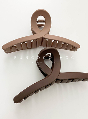 发量多大号法式抓夹气质简约大码发抓优雅盘发鲨鱼夹发夹后脑勺女