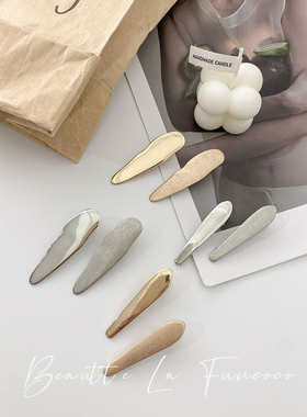 出口日本精致五金做旧金属小发夹侧边刘海夹子日系复古发饰设计感