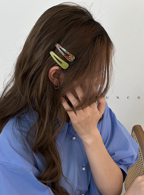 韩国醋酸发夹女BB夹france公主头刘海夹头饰发饰少女边夹顶夹甜美