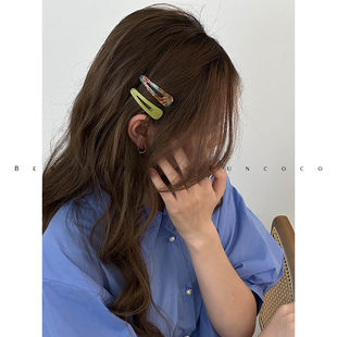 韩国醋酸发夹女BB夹france公主头刘海夹头饰发饰少女边夹顶夹甜美