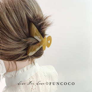 韩国进口网红鲨鱼发夹抓夹大号夏2024年新款 后脑勺发卡头饰抓卡女