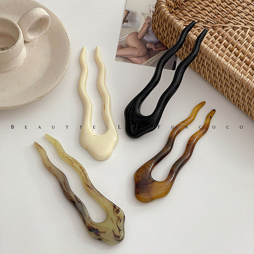 韩国进口晕染法式日系发簪