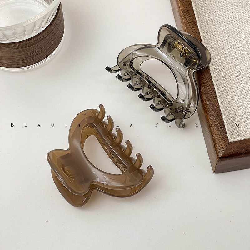 小号巨能爪~抓夹女2024新款高级感发夹后脑勺发量少鲨鱼夹子头饰