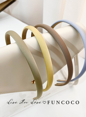 韩系温柔高级感~丝质面料简约日常外出发箍细边头箍冷淡风头饰女