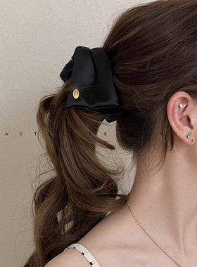 FUNCOCO｜发量少可用~可造型蝴蝶结竖式高马尾发夹香蕉夹韩国发卡