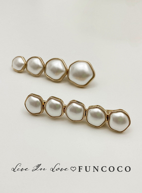 韩国进口甜美珍珠发夹边夹刘海夹少女发卡头饰侧边气质小夹子发饰