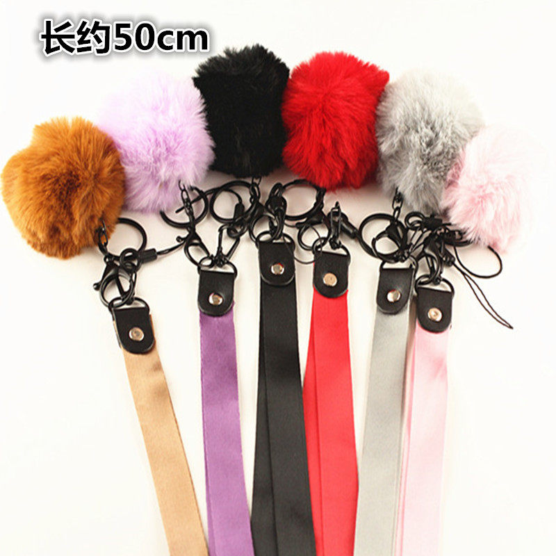 长款宽毛毛球手机挂绳二合一女可拆卸挂脖绳挂饰钥匙扣工作证吊带|msdalam kategori Aksesori Digital 3C, Aksesori telefon bimbit, Aksesori telefon, loket telefon/tali telefon - dari Buy2taobao.com untuk memberikan perkhidmatan ejen Taobao profesional membeli