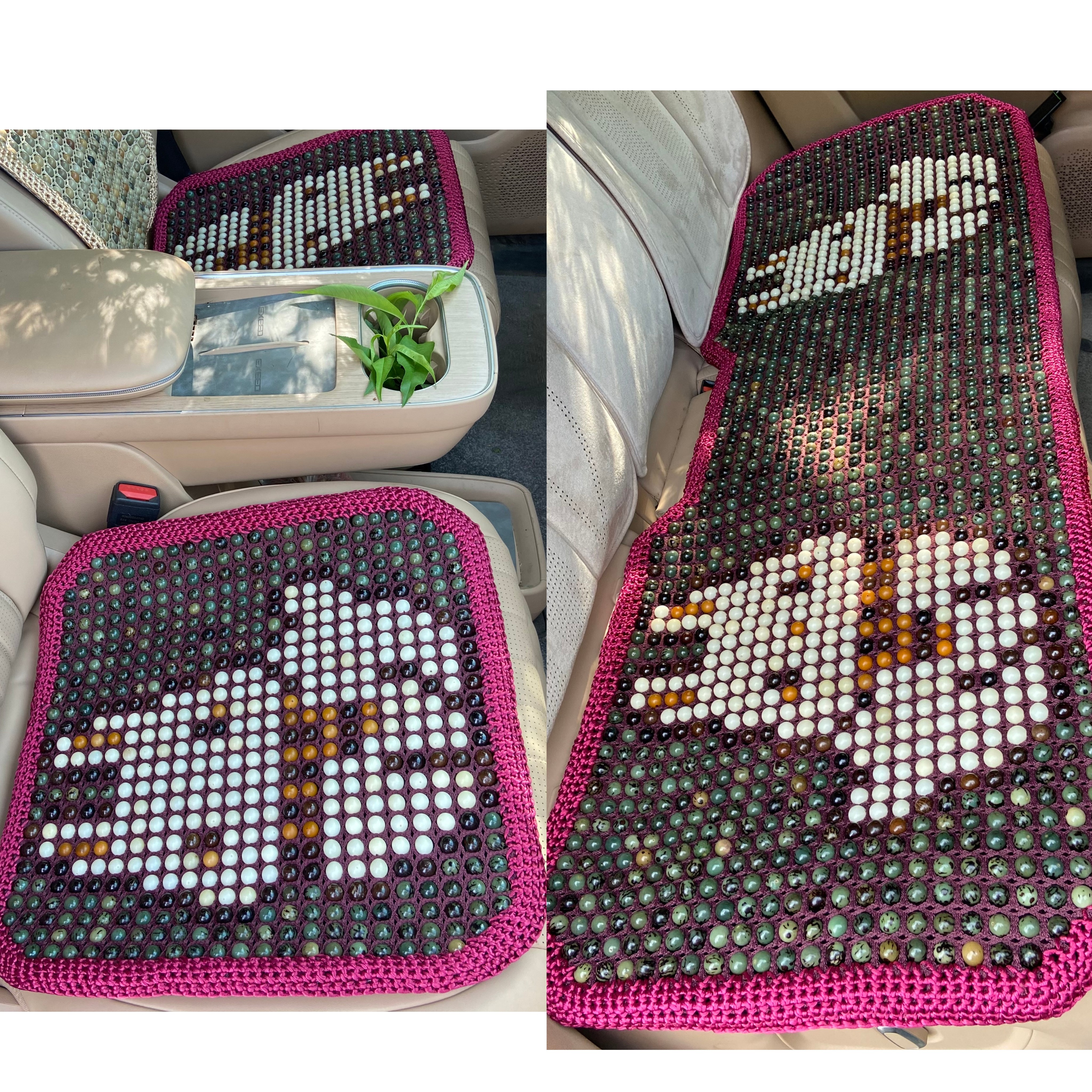 天然菩提木珠垫凉垫夏季降温透气汽车坐垫防滑办公室椅子通用座垫