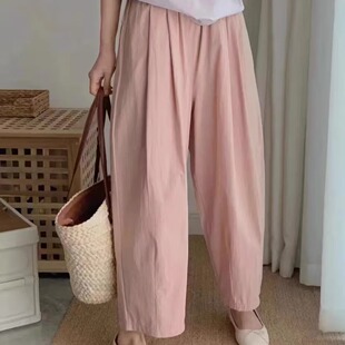 显瘦九分哈伦裤 韩版 式 棉质款 潮流休闲简约气球裤