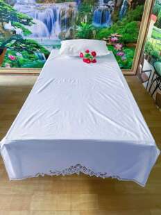 純棉百代丽花边床裙.100床一个枕头套.1.50床一对枕頭套.干凈货