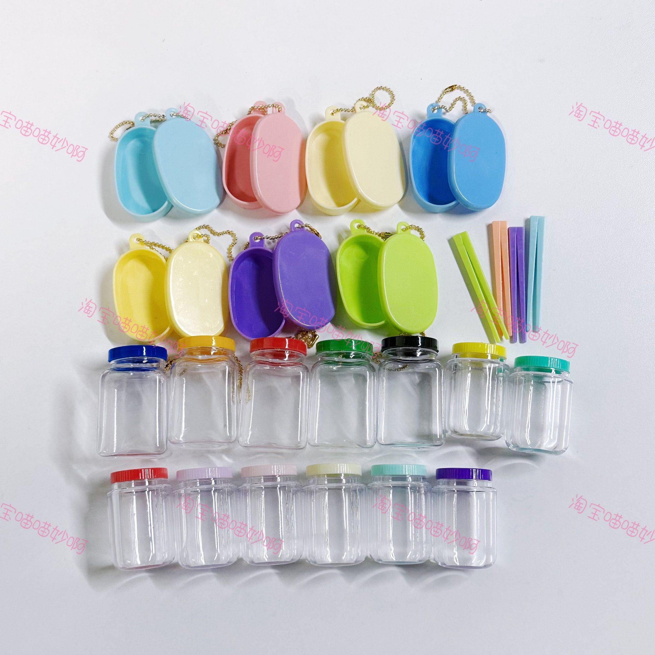 迷你空罐子空便当盒带盖零食桶娃屋软糖果罐装微缩食玩DIY配件