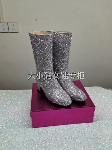 跨境亚马逊夜店宴会霉霉及膝长靴