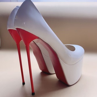 欧美外贸超细跟单鞋恨天高防水台高跟鞋夜店增高时装皮鞋鱼嘴凉鞋