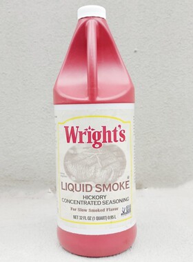 美国WRIGHT'S LIQUID SMOKE莱特牌烟熏风味调味汁950ml