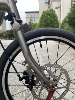小布钛碟刹前叉 74mm Titanium Fork Disc Brake