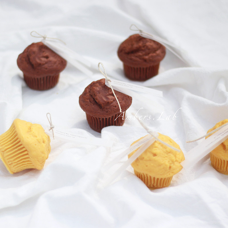 ins玛芬甜点马芬纸杯蛋糕香薰蜡烛可爱家居摆件拍照道具伴手礼