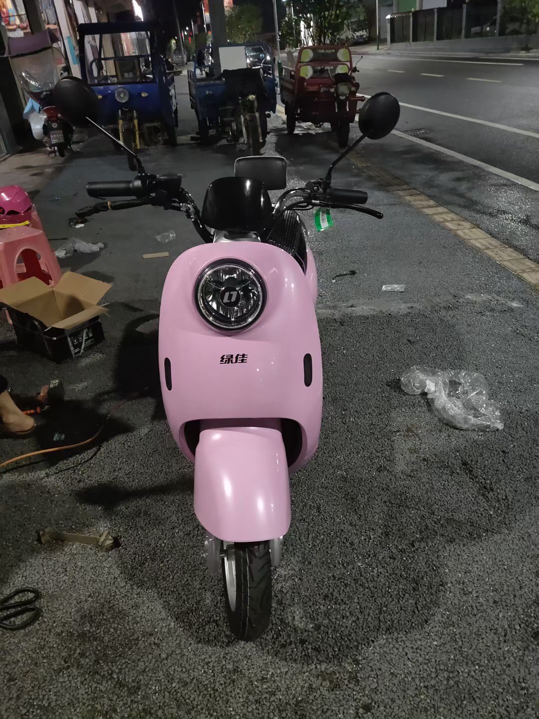 绿佳电动车 爱佳全套塑料件外壳灯具前卫面板边条大灯脚踏板