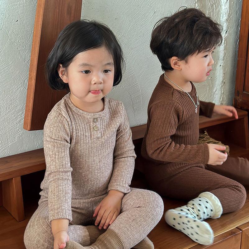 儿童宝宝秋冬季家居服睡衣套装