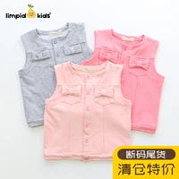 ~ Cô gái cotton mỏng vest vest vest 2019 xuân hè mẫu bé em bé vest vest - Áo ghi lê quần áo trẻ sơ sinh