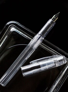 日本Platinum白金万年笔透明彩色PSQ300|400墨囊学生练字钢笔