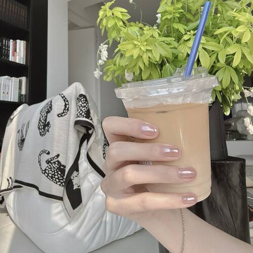 海莉美甲纯手工穿戴甲百搭穿戴甲韩系ins椭圆