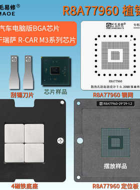 汽车芯片车机电脑板CPU钢网瑞萨 R8A77960  R8A77965植球台植锡网