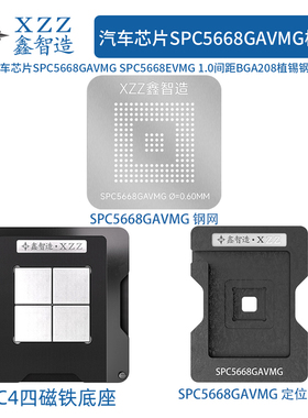汽车芯片SPC5668EVMG SPC5668GAVMG 1.0间距BGA208植锡台植球钢网