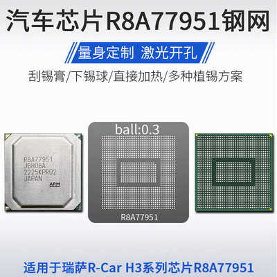 汽车芯片车机导航R8A77951植锡网