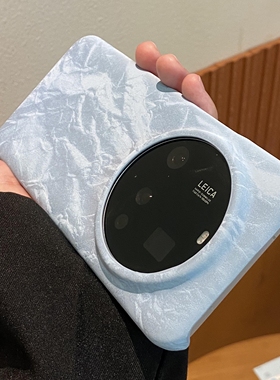 肤感海盐蓝色丝绒内置磁吸适用oppoFindx9手机壳X8半包Findx8ultra保护套Reno14磨砂pro防指纹高级时尚新款女