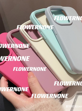 马卡龙软糯液态硅胶适用Turbo4小米14/15pro手机壳17/13ultra大孔K80红米K90高级K60纯色K70肤感note12婴儿蓝