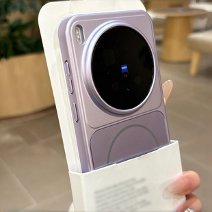 强磁吸AG磨砂防指纹适用荣耀Magic8/8pro手机壳vivoX300pro冷烟紫oppoFindx9小米17pro肤感一加15亚克力14硬